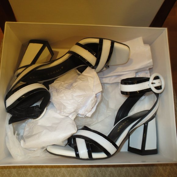 Last Chance NIB BRUNO PREMI Made in ITALY Funky Block Heel Ankle Strap Sandals - Picture 11 of 11